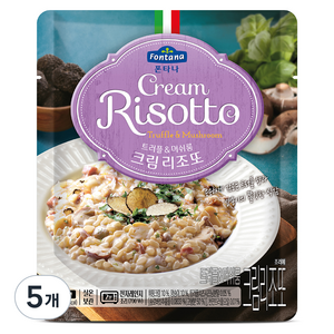 폰타나 트러플 머쉬룸 크림 리조또, 250g, 5개