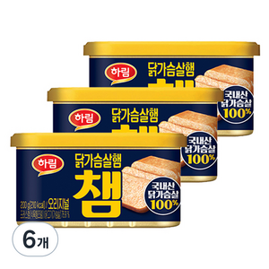 하림 챔 오리지널, 200g, 6개