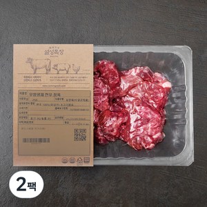 설성목장 무항생제 인증 1등급 한우 세절 국거리용 (냉장), 250g, 2팩