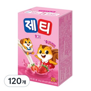 동서식품 제티 딸기맛, 17g, 20개입, 6개