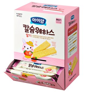 일동후디스 아동용 아이얌 칼슘웨하스 6g x 50p, 딸기, 300g, 1개