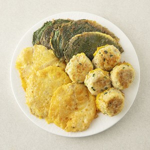 집반찬연구소 모둠전 3종 동태전 125g + 동그랑땡 100g + 깻잎전 125g, 1세트