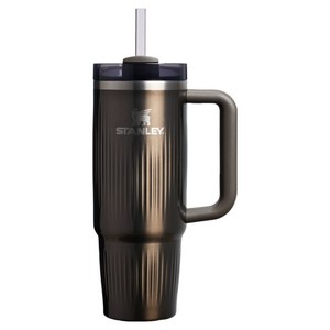 스탠리 퀜처 H2.0 플루티드 텀블러, 건메탈 샤인, 887ml, 1개