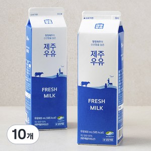 제주우유, 900ml, 10개