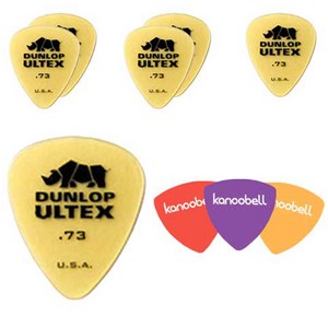 Dunlop Ultex Standard 기타피크 6p + 카누벨 피크 3p, 1세트
