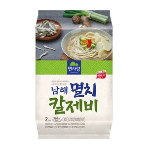 면사랑 남해 멸치 칼제비, 360g, 1개