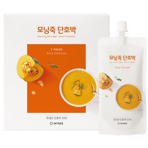 인테이크 모닝죽 단호박, 130g, 7개