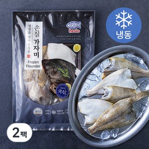 해슬로 깔끔한 손질 가자미 (냉동), 400g(중, 5~6미), 2팩