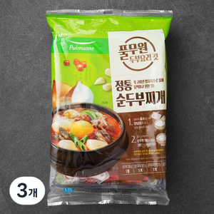 풀무원 정통 순두부찌개 킷 2인분, 602g, 3개