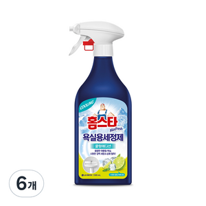 홈스타 맥스프레쉬 욕실용 세정제 쿨링에디션, 500ml, 6개