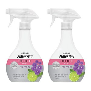 샤프란 케어 데오엑스 섬유탈취제 라임 버베나, 500ml, 2개