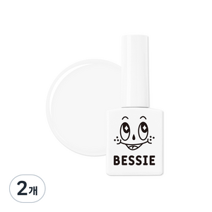 BESSIE 컬러 젤, M05 리얼화이트, 11ml, 2개