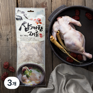 몸에조화 삼계탕재료, 100g, 3개