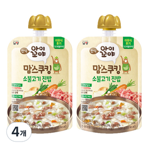 아이꼬야 맘스쿠킹 레토르트 이유식 100g, 4개, 소불고기 진밥