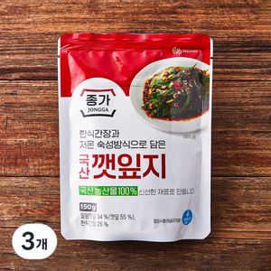 대상 종가 깻잎지, 150g, 3개