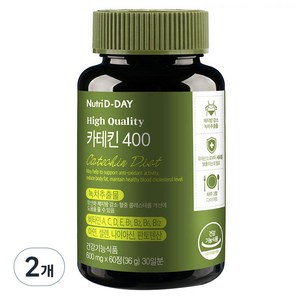 뉴트리디데이 녹차 카테킨 400, 60정, 36g, 2개