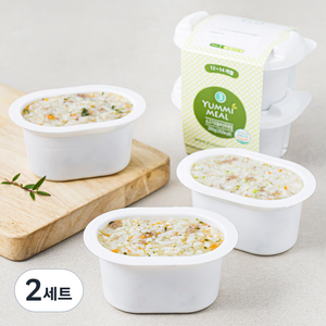 얌이밀 만12~14개월 소고기모듬버섯무른밥 200g + 소고기치즈양송이무른밥 200g + 소고기시금치과일무른밥 200g A세트, 2세트