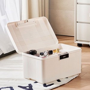 마켓플랜 스위트 다용도 비밀번호 수납함, 화이트, 38L, 1개