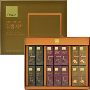 올가홀푸드 고칼슘 고식이섬유 팥양갱 45g x 6p + 흑임자 45g x 4p + 고구마 45g x 4p 세트, 630g, 1세트