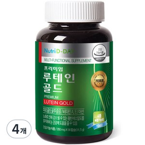 뉴트리디데이 프리미엄 루테인 골드 350mg, 90정, 31.5g, 4개