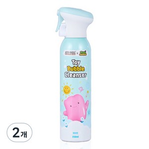 아토오겔 유아용 토이 버블 클렌저 화이트 베이비파우더향, 250ml, 2개