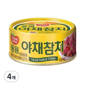 동원 야채참치 통조림, 150g, 4개