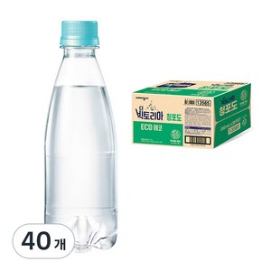 웅진빅토리아 에코 탄산음료 청포도 무라벨, 350ml, 40개