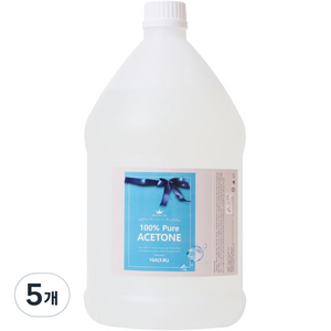 화장품용 퓨어 아세톤, 3.8L, 5개