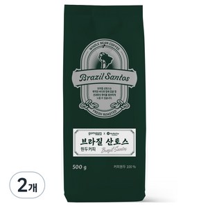 곰곰 브라질 산토스 원두, 500g, 2개, 홀빈(분쇄안함)