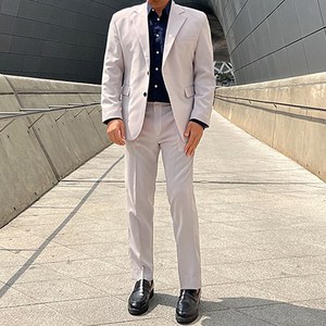 파이브라지 남성용 빅사이즈 데일리 모던 스판 정장세트