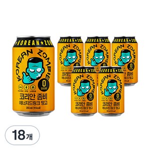 코리안좀비 정찬성 에너지드링크 망고, 355ml, 18개