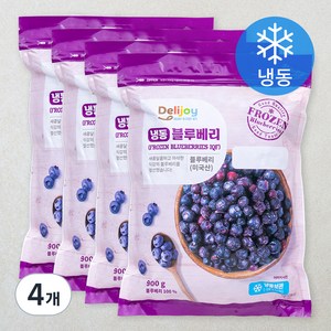 딜리조이 냉동 블루베리, 900g, 4개