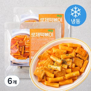 쿡생 로제떡볶이 2회분 (냉동), 620g, 6개