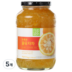 초록원 꿀유자차, 1kg, 1개입, 5개