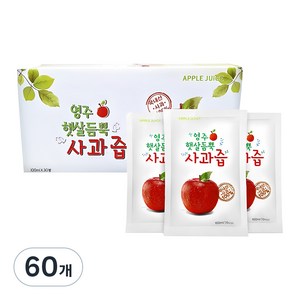 영주햇살듬뿍 사과즙, 100ml, 60개