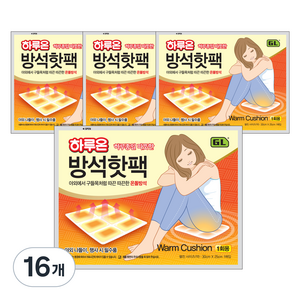 하루온 방석핫팩 300g, 16개