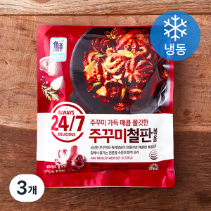 대림선 24 / 7 주꾸미 가득 매콤 쫄깃한 주꾸미 철판볶음 (냉동), 350g, 3개