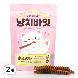 캣츠모리 고앙이 냥치바잇 스틱, 닭고기, 60g, 2개