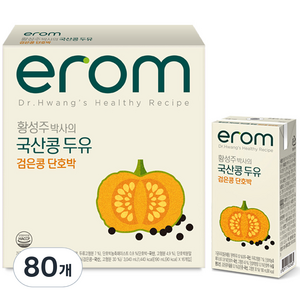 황성주박사의 국산콩 두유 검은콩 단호박, 190ml, 80개