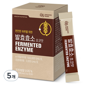 대상웰라이프 발효효소 초코맛 30포, 90g, 5개