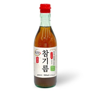 복이네먹거리 통깨로 만든 저온압착 순한맛 맑은참기름, 350ml, 1개