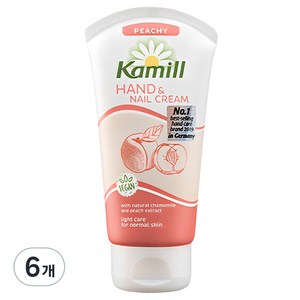 카밀 핸드앤네일 크림 피치, 75ml, 6개