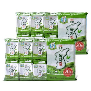 지도표성경 보성녹차식탁김, 100g, 2개