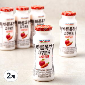 파스퇴르 바른목장 사과당근 요구르트 5입, 500ml, 2개