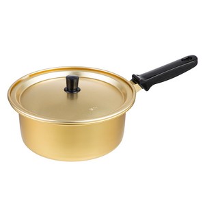 코멧 홈 국내생산 편수 노란 양은냄비 18cm, 옐로우, 1개