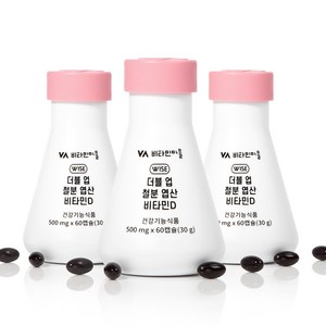 비타민마을 와이즈 더블업 철분 엽산 비타민D, 30g(60정), 3박스
