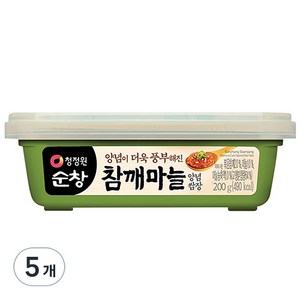 청정원순창 참깨마늘 양념 쌈장, 5개, 200g