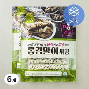 굿프랜즈 롱김말이튀김 (냉동), 800g, 6개