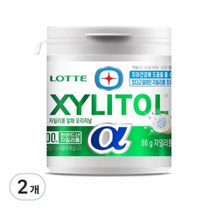 롯데 자일리톨 알파 오리지날, 86g, 2개