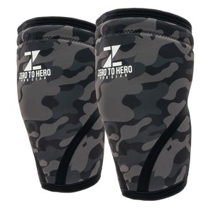제로투히어로 네오프렌 무릎보호대 Black camo 2p, 1세트
